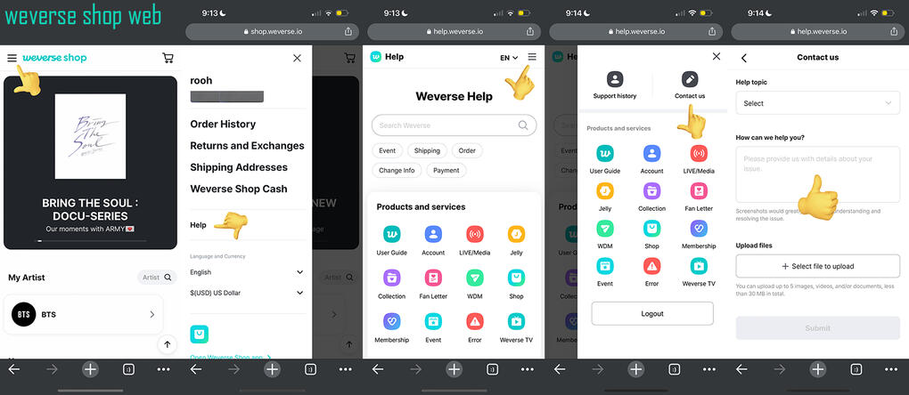 weverse shop web version